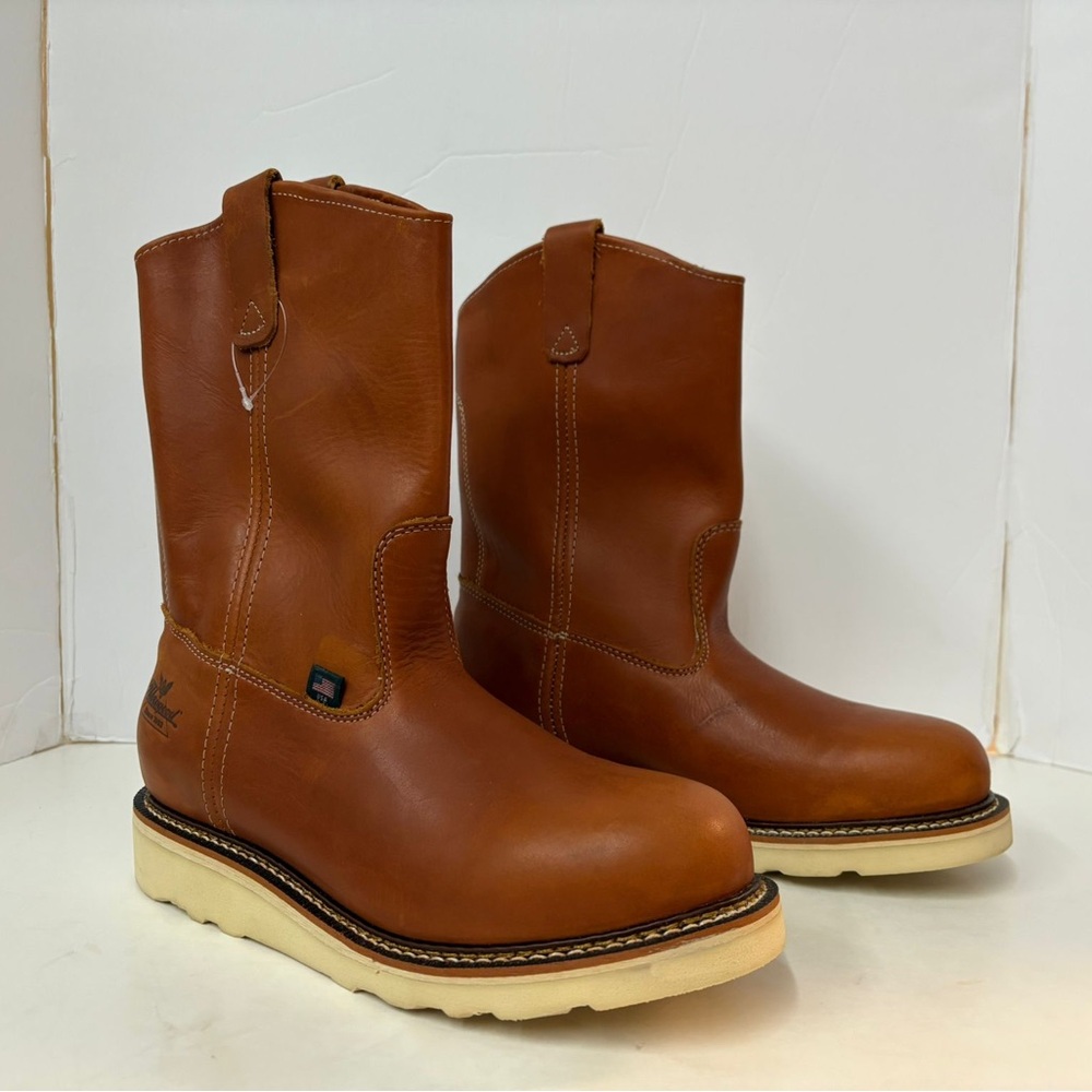 NEW WITHOUT BOX THOROGOOD MEN'S  HERITAGE USA WEDGE MERAMEC SOLE BOOTS SIZE 9 D